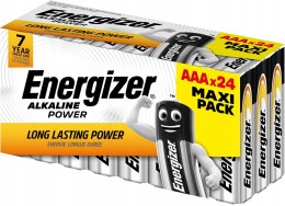 ENERGIZER ENERGIZER BATERIE ALKALINE POWER AAA LR03 24 SZTUKI NEW MAXI PACK