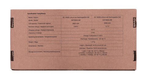 GREEN CELL OGNIWA 18650 50X AKUMULATOR 18650 LI-ION INR1865026E 3.6V 2600MAH GREEN CELL OGNIWA 18650 50X AKUMULATOR 18650 LI-ION INR1865026E 3.6V 2600MAH