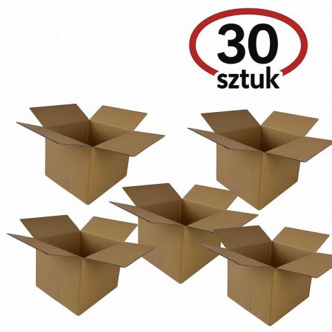KARTON KLAPOWY, pudełko zrobione z tektury 3W 3 warstwowej, kolor szaro/brązowy, 200X200X200mm + BIGA 155 320G/M2 30 SZTUK KARTON KLAPOWY, pudełko zrobione z tektury 3W 3 warstwowej, kolor szaro/brązowy, 200X200X200mm + BIGA 155 320G/M2 30 SZTUK