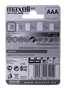 Maxell MAXELL Bateria alkaliczna LR03, 4 szt.