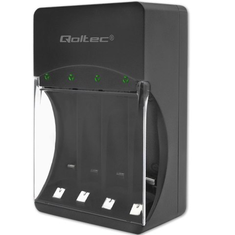 QOLTEC ŁADOWARKA DO AKUMULATORKÓW NI-MH TYPU R03/AAA R06/AA | 300MA QOLTEC ŁADOWARKA DO AKUMULATORKÓW NI-MH TYPU R03/AAA R06/AA | 300MA