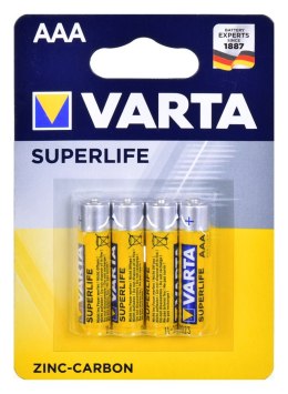 VARTA Zestaw baterii cynkowo-węglowe VARTA Superlife R03 AAA (Zn-C; x 4)