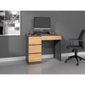 TOP E SHOP Biurko MIJAS LEWE 98x51xH76 antracyt/artisan