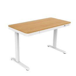 Tuckano Biurko TUCKANO z regulacją wysokości ET119W-C Biały/dąb