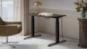 Cama MEBLE Biurko z el. reg. wys. MOON 121x67 czarny/san sebas