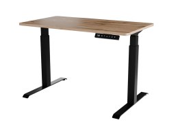 Cama MEBLE Biurko z elektryczną regulacją wysokości MOON 121x67x72-120 czarny/wotan