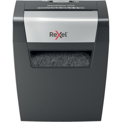 Rexel Niszczarka Momentum X308, 8 kartek, P-3, 15 l kosz, czarna Rexel Niszczarka Momentum X308, 8 kartek, P-3, 15 l kosz, czarna