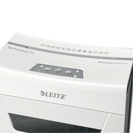 Leitz Niszczarka IQ Protect Premium 8X, P4, 8 kartek, 14 l kosz Leitz Niszczarka IQ Protect Premium 8X, P4, 8 kartek, 14 l kosz