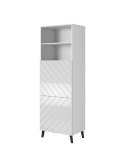 Cama MEBLE Witryna ABETO 60x40xH176,5 biały/biały połysk