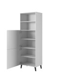 Cama MEBLE Witryna ABETO 60x40xH176,5 biały/biały połysk