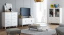 Cama MEBLE Witryna LOTTA 120 2D4S biały+ dąb sonoma