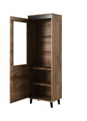 Cama MEBLE Witryna NORD 60x38x182,5 dąb wotan/antracyt