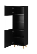 Cama MEBLE Witryna PAFOS 60x40x182 czarny mat