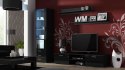 Cama MEBLE Witryna SOHO S1 czarny/ czarny połysk