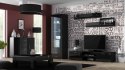 Cama MEBLE Witryna SOHO S1 czarny/ czarny połysk