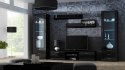 Cama MEBLE Witryna SOHO S1 czarny/ czarny połysk