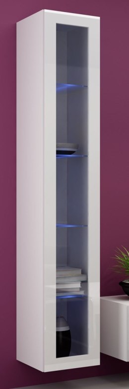 Cama MEBLE Witryna VIGO szkło'180' 180/40/30 biały/biały poł