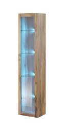 Cama MEBLE Witryna VIGO szkło'180' 180/40/30 dąb wotan
