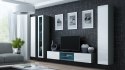 Cama MEBLE Witryna VIGO szkło'180' 180/40/30 szary/biały poł