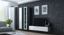 Cama MEBLE Witryna VIGO szkło'180' 180/40/30 szary/biały poł