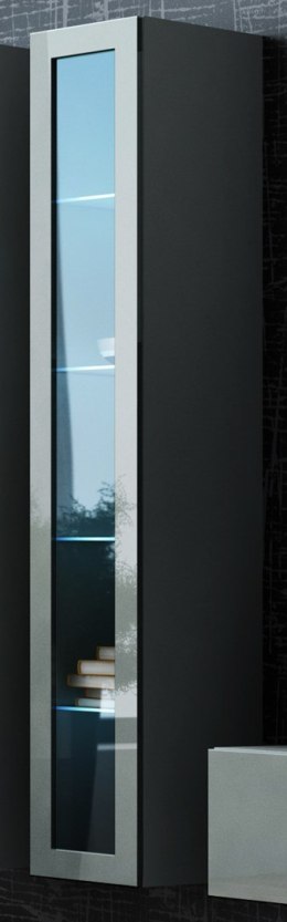 Cama MEBLE Witryna VIGO szkło'180' 180/40/30 szary/szary poł