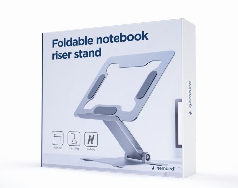 GEMBIRD SKŁADANA PODSTAWKA POD NOTEBOOKA 15,6" SREBRNA GEMBIRD SKŁADANA PODSTAWKA POD NOTEBOOKA 15,6" SREBRNA