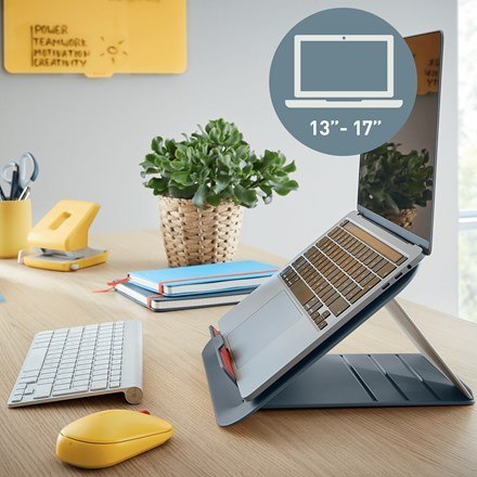 LEITZ Podstawka pod laptopa Ergo Cosy, szara LEITZ Podstawka pod laptopa Ergo Cosy, szara