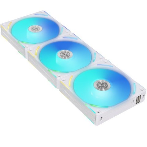Lian Li UNI FAN AL120 V2 ARGB PWM Fan, Triple Pack with Controller - 120mm, white Lian Li UNI FAN AL120 V2 ARGB PWM Fan, Triple Pack with Controller - 120mm, white