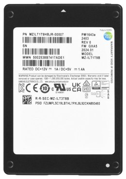 Samsung SemiConductor Dysk SSD Samsung PM1643a 1.92TB 2.5