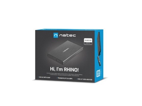 Obudowa NATEC Rhino GO NKZ-0941 (2.5"; USB 3.0; Aluminium; kolor czarny) Obudowa NATEC Rhino GO NKZ-0941 (2.5"; USB 3.0; Aluminium; kolor czarny)
