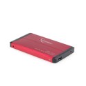 GEMBIRD Obudowa na dysk GEMBIRD EE2-U3S-2-R (2.5"; USB 3.0; Aluminium; kolor czerwony)