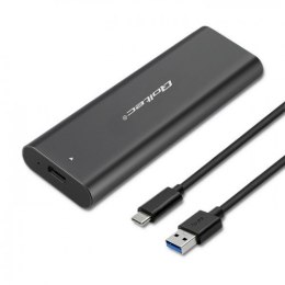 Qoltec QOLTEC OBUDOWA DO DYSKÓW KIESZEŃ M.2 SATA SSD | NGFF | USB TYP C
