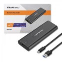 Qoltec QOLTEC OBUDOWA DO DYSKÓW KIESZEŃ M.2 SATA SSD | NGFF | USB TYP C