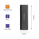 Qoltec QOLTEC OBUDOWA DO DYSKÓW KIESZEŃ M.2 SATA SSD | NGFF | USB TYP C