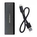 Qoltec QOLTEC OBUDOWA DO DYSKÓW KIESZEŃ M.2 SATA SSD | NGFF | USB TYP C