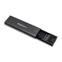 Qoltec QOLTEC OBUDOWA DO DYSKÓW KIESZEŃ M.2 SATA SSD | NGFF | USB TYP C