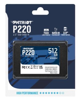 Patriot Memory SSD PATRIOT P220 512GB SATA3 2,5