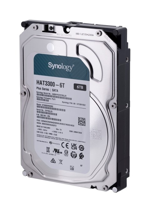 Synology HDD Plus Series (6TB; 3.5"; SATA) HAT3300-6T Synology HDD Plus Series (6TB; 3.5"; SATA) HAT3300-6T