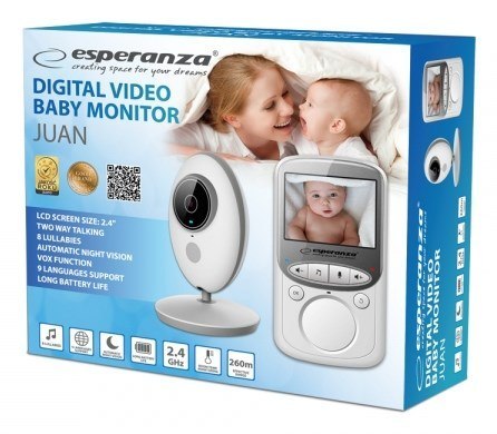 ESPERANZA NIANIA ELEKTRONICZNA Z WYŚWIETLACZEM LCD 2.4" JUAN EHM003 (WYPRZEDAŻ) ESPERANZA NIANIA ELEKTRONICZNA Z WYŚWIETLACZEM LCD 2.4" JUAN EHM003 (WYPRZEDAŻ)