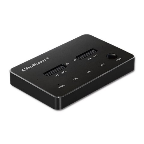 QOLTEC STACJA DOKUJĄCA DYSKÓW 2X SSD M.2 SATA | NGFF | USB TYP C QOLTEC STACJA DOKUJĄCA DYSKÓW 2X SSD M.2 SATA | NGFF | USB TYP C
