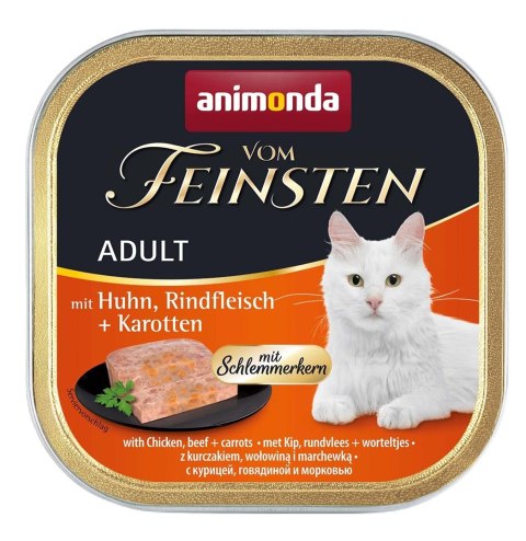 ANIMONDA Vom Feinsten Classic Cat kurczak, wołowina i marchewka - mokra karma dla kota - 100g ANIMONDA Vom Feinsten Classic Cat kurczak, wołowina i marchewka - mokra karma dla kota - 100g