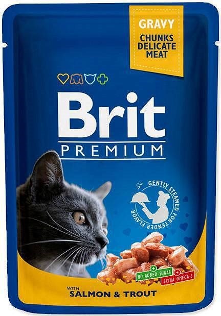 BRIT Cat Pouches Family Plate - mokra karma dla kota - 12 x 100g BRIT Cat Pouches Family Plate - mokra karma dla kota - 12 x 100g