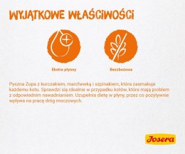 JOSERA JOSERA Zupa kurczak z marchwią i szpinakiem - mokra karma dla kota - 70 g