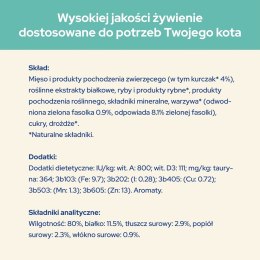 PURINA NESTLE Purina Cat Chow Hairball z kurczakiem i zieloną fasolką w sosie - mokra karma dla kota - 85 g