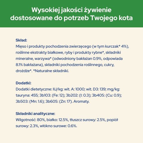 Purina Cat Chow Sterilised z kurczakiem i bakłażanem w sosie - mokra karma dla kota - 85 g Purina Cat Chow Sterilised z kurczakiem i bakłażanem w sosie - mokra karma dla kota - 85 g
