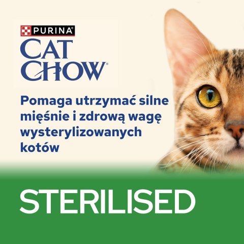 Purina Cat Chow Sterilised z kurczakiem i bakłażanem w sosie - mokra karma dla kota - 85 g Purina Cat Chow Sterilised z kurczakiem i bakłażanem w sosie - mokra karma dla kota - 85 g
