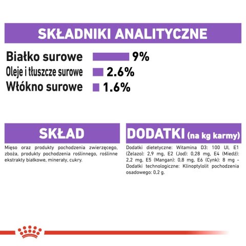 ROYAL CANIN FHN Sterilised w galaretce - mokra karma dla kota dorosłego - 12x85g ROYAL CANIN FHN Sterilised w galaretce - mokra karma dla kota dorosłego - 12x85g