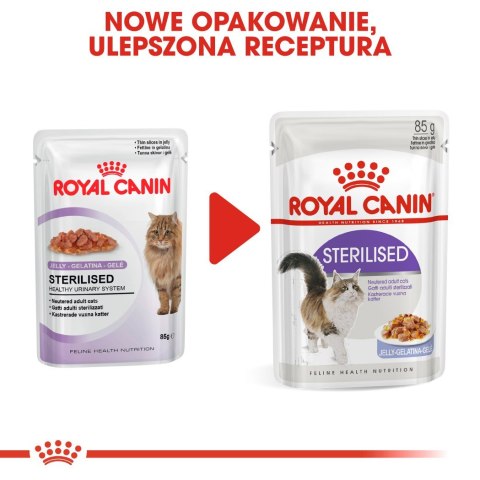 ROYAL CANIN FHN Sterilised w galaretce - mokra karma dla kota dorosłego - 12x85g ROYAL CANIN FHN Sterilised w galaretce - mokra karma dla kota dorosłego - 12x85g