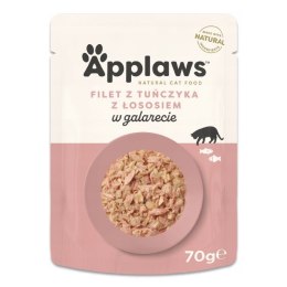 APPLAWS CAT Tuńczyk z Łososiem w galaretce - karma dla kota w saszetce - 70g