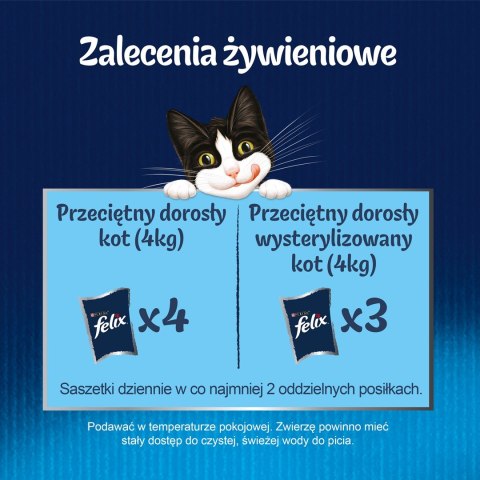FELIX Sensations smaki rybne - mokra karma dla kota - 4x 85g FELIX Sensations smaki rybne - mokra karma dla kota - 4x 85g